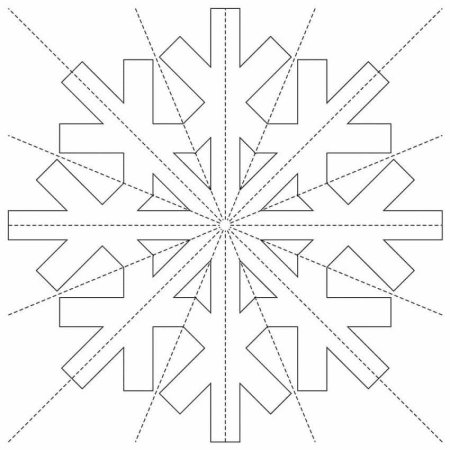 Объемные снежинки схемы