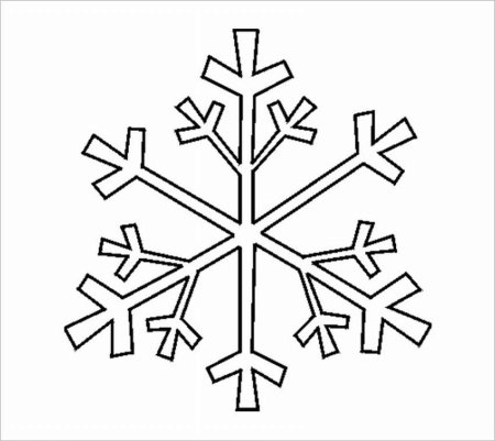 Снежинка трафарет для рисования