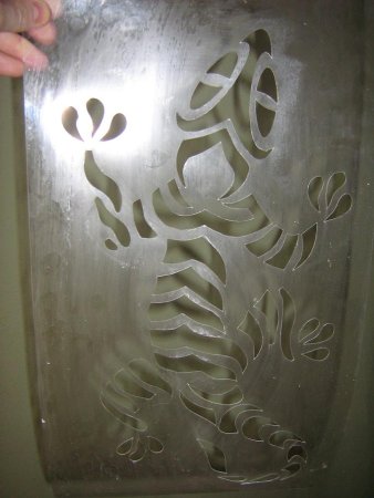 Трафарет для барельефа