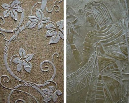 Трафарет для декоративной шпаклевки