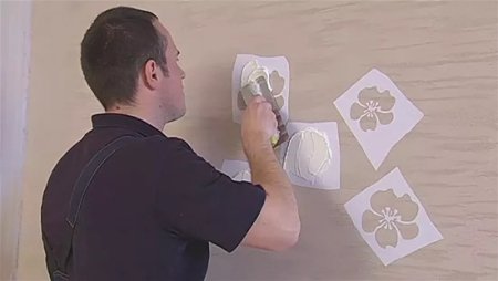 Трафарет для декоративной шпаклевки