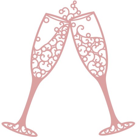 Трафарет на фужеры