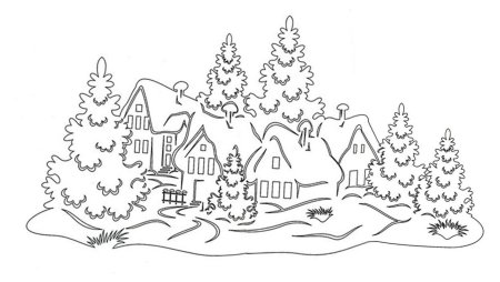 Трафареты на новый год для вырезания на окно