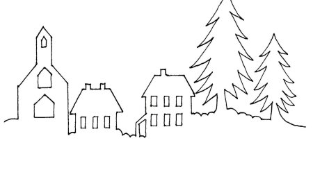 Схемы новогодних вытынанок на окна