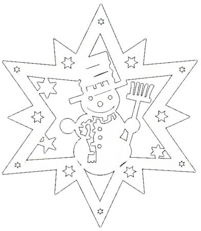 Новогодние трафареты для вырезания