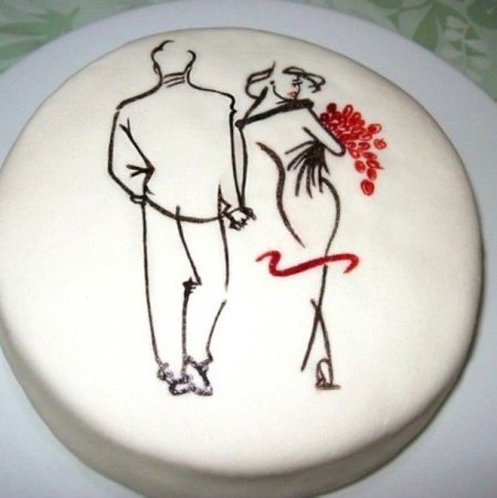 Торт рисунок