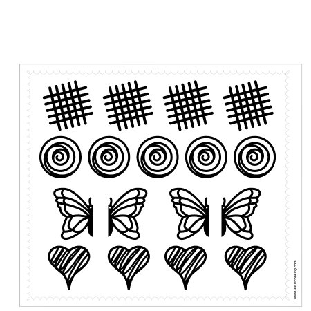 Трафареты для украшений из шоколада