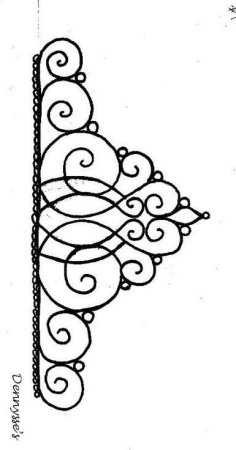 Трафарет короны для торта