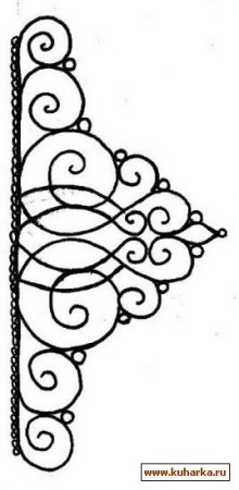 Трафарет короны для торта из шоколада