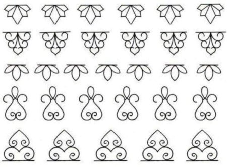 Трафарет для украшения торта шоколадом