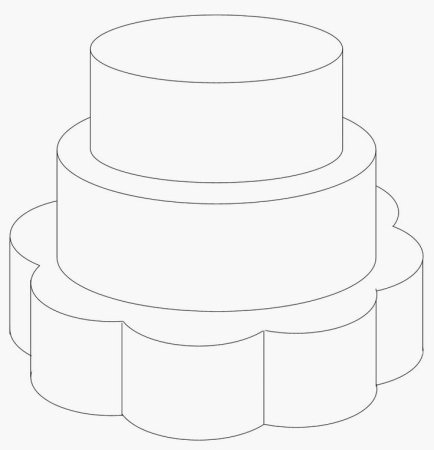 Макет торта