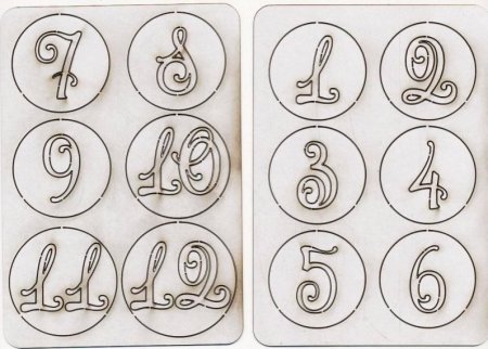 Красивые цифры в кружочках