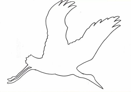 Журавли трафареты для вырезания