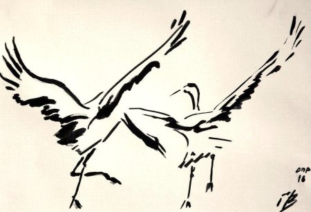 Стилизованные Журавли