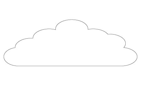 Облако раскраска