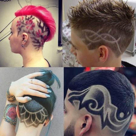 Хаир тату (hair Tattoo) мужская