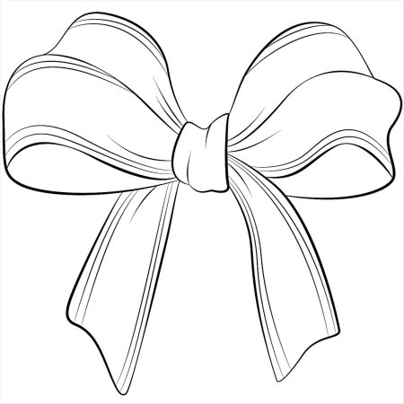 Бант трафарет