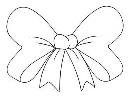 Бант трафарет для вырезания