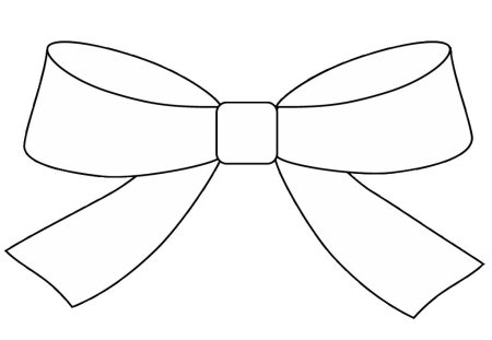 Бант трафарет