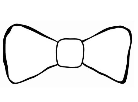 Бантик раскраска