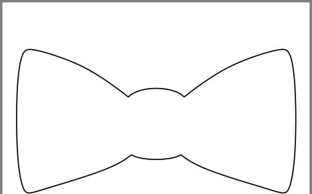 Бантик силуэт