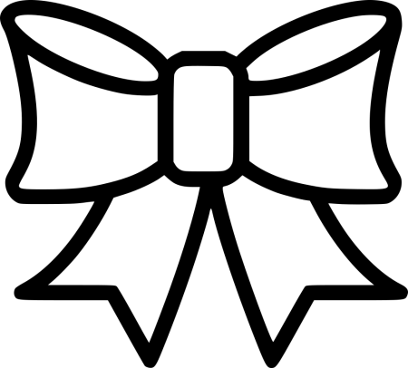 Бантик трафарет для вырезания