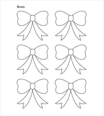 Бантик карандашом маленький