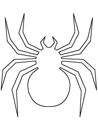 Паук трафарет