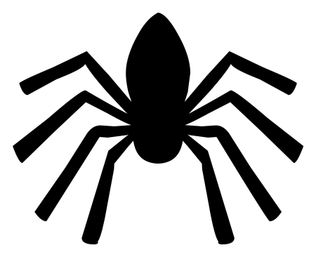 Трафареты пауков