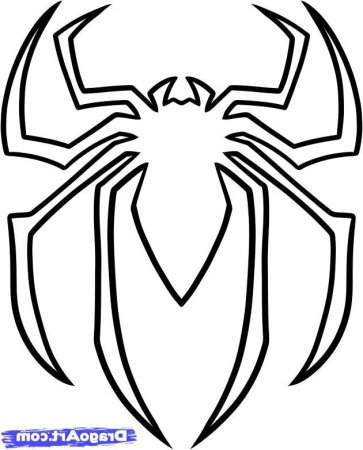 Паук трафарет