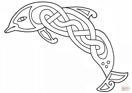 Скандинавский орнамент Фенрир