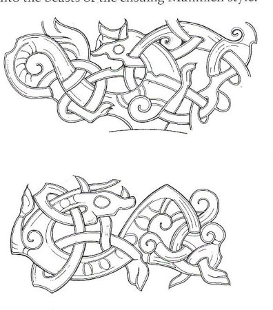 Скандинавские узоры и орнаменты для резьбы по дереву