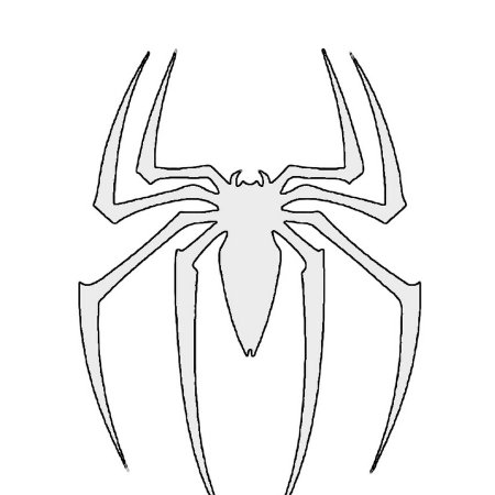 Паук трафарет