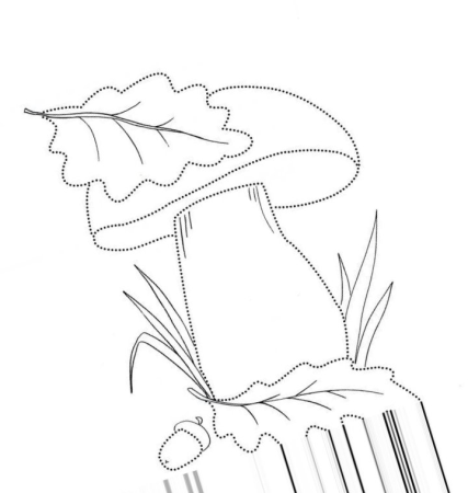 Осенние листочки раскраска