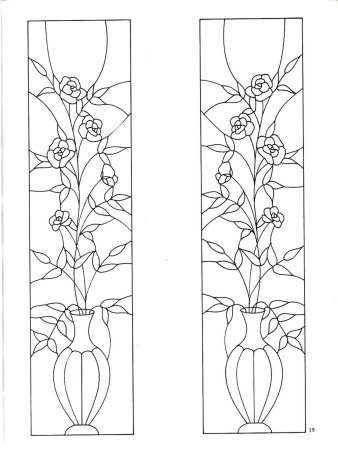 Трафарет для росписи стекла