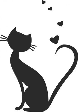 Силуэт кошки