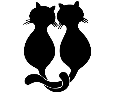 Трафарет кошки