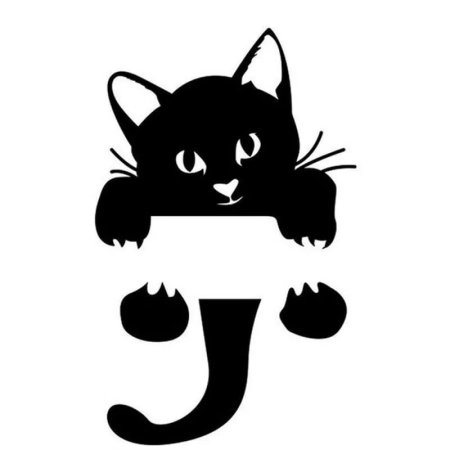 Трафарет котенка