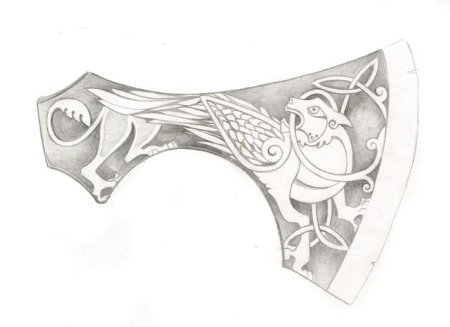 Рисунки на топор для травления