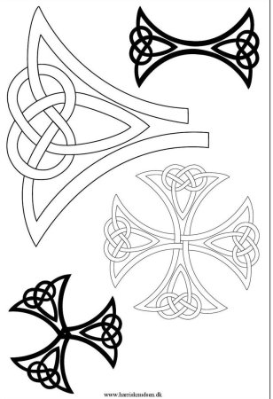 Орнамент на топор трафарет