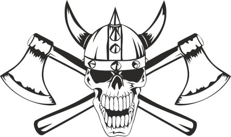 Шлем и перекрещенные топоры