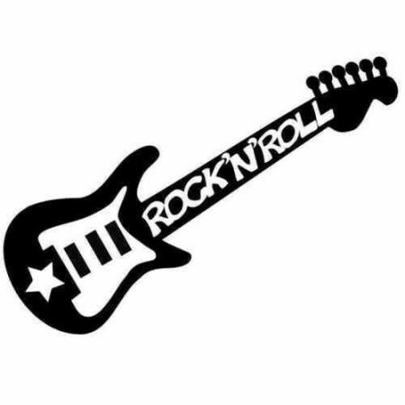 Гитара трафарет