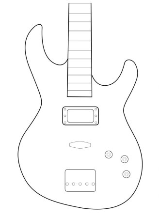 Макет электрогитары