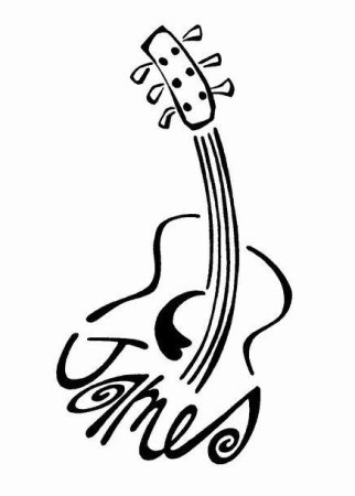 Стилизованная гитара