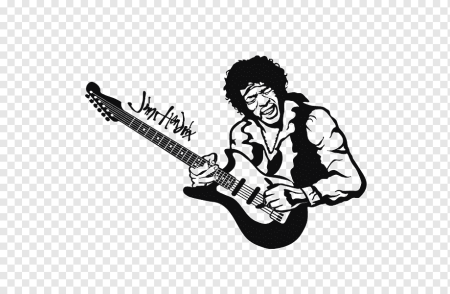 Джимми Хендрикс силуэт