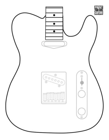 Fender Telecaster шаблон