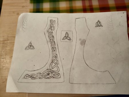 Узоры на топоре эскизы