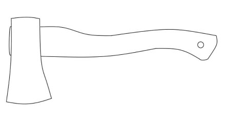 Топор раскраска