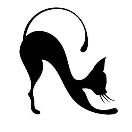 Силуэт грациозной кошки