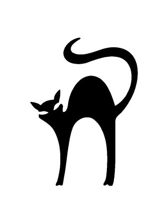 Трафарет кошки